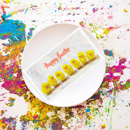 Happy Easter gele leuke kip Servet