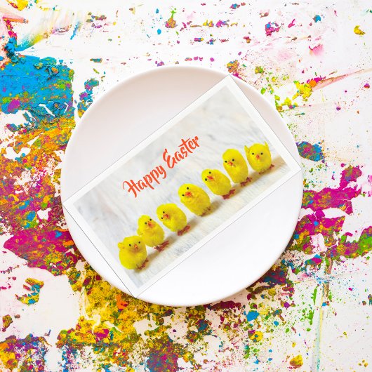 Happy Easter gele leuke kip Servet