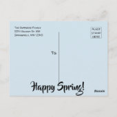 Happy Easter Gepersonaliseerde huizen Briefkaart (Achterkant)