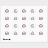 Happy Easter Gezegden Egg Bunny 2 Ronde Sticker (Vel)