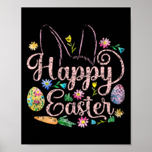 Happy Easter Gezegden Egg Bunny 5 Poster
