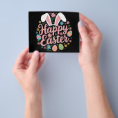 Happy Easter Gezegden Egg Bunny Flyer (Hand)