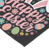 Happy Easter Gezegden Egg Bunny Korte Tafelloper (Hoek)
