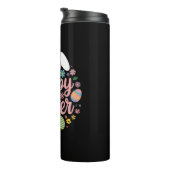 Happy Easter Gezegden Egg Bunny Thermosbeker (Geroteerd rechts)