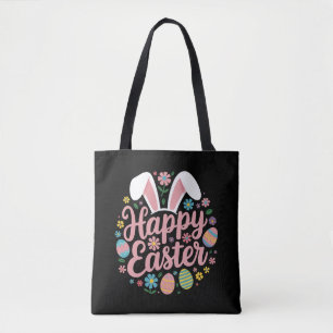 Happy Easter Gezegden Egg Bunny Tote Bag