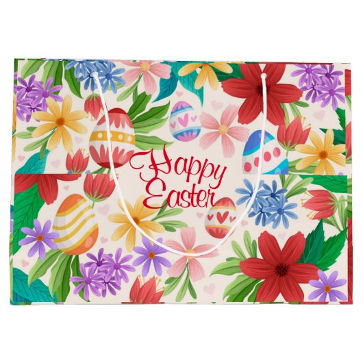 Happy Easter Gift Bag Groot Cadeauzakje (Achterkant)