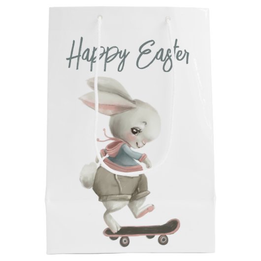Happy Easter Gift Bag Medium Cadeauzakje (Achterkant)