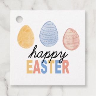 Happy Easter Gift-Labels, paaseiertags, Bedankjes Labels