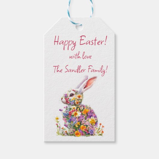 Happy Easter Gift Tags Cadeaulabel (Voorkant)