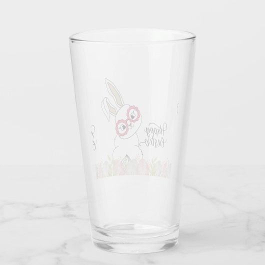 Happy easter glas (Achterkant)