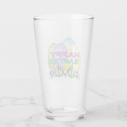 Happy easter glas (Achterkant)