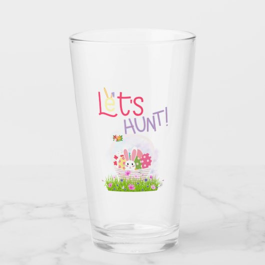 Happy easter glas (Voorkant)