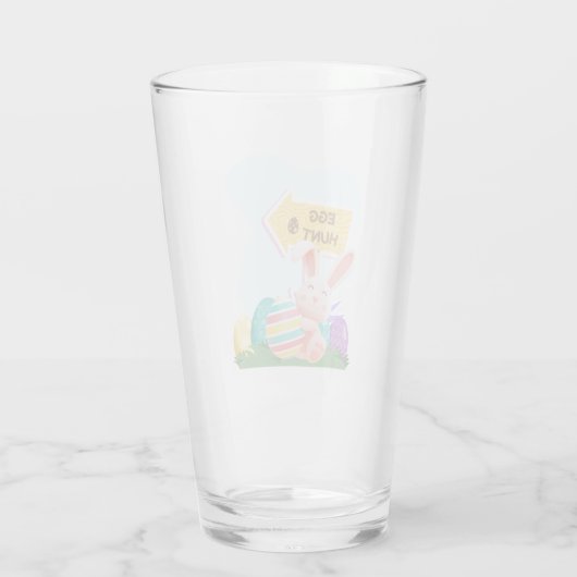 Happy easter glas (Achterkant)