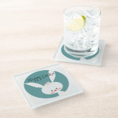 Happy Easter Glazen Onderzetter (Schuin)