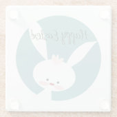 Happy Easter Glazen Onderzetter (Achterkant)