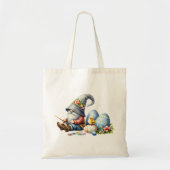 Happy Easter Gnome Canvas tas (Voorkant)