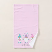 Happy Easter Gnome Juggling Paaseieren Bad Handdoek (Handdoek)