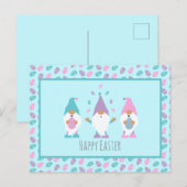 Happy Easter Gnome Juggling Paaseieren Briefkaart (Voorkant / Achterkant)