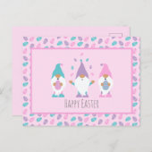 Happy Easter Gnome Juggling Paaseieren Briefkaart (Voorkant / Achterkant)