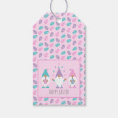 Happy Easter Gnome Juggling Paaseieren Cadeaulabel (Voorkant)