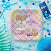 Happy Easter Gnome Papieren Bordje (Feest)