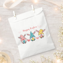 Happy Easter Gnomes Favor Bag