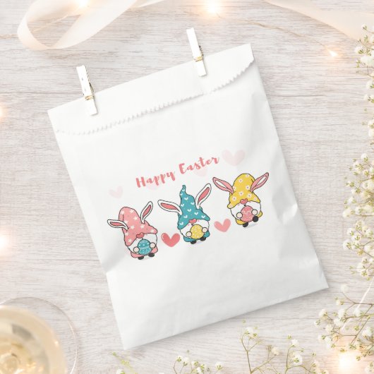 Happy Easter Gnomes Favor Bag Bedankzakje (Geknipt)