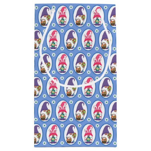 Happy Easter Gnomes Klein Cadeauzakje (Achterkant)