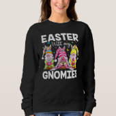 Happy Easter gnomes with Bunny ears Egg Hunting Ea Trui (Voorkant)