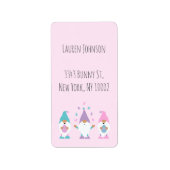 Happy Easter Gnomie Juggling Easter Eggs Napkins Etiket (Voorkant)