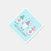Happy Easter Gnomie Juggling Easter Eggs Napkins Servet (Hoek)