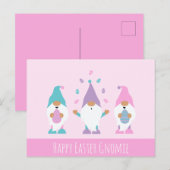 Happy Easter Gnomie Juggling Paaseieren Briefkaart (Voorkant / Achterkant)