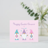 Happy Easter Gnomie Juggling Paaseieren Briefkaart (Staand voorkant)