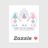 Happy Easter Gnomie Juggling Paaseieren Sticker (Vel)