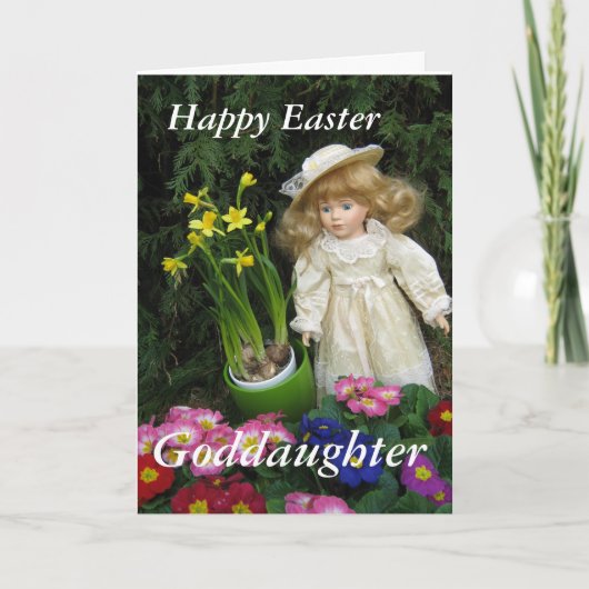 Happy Easter Goddochter Feestdagen Kaart (Voorkant)