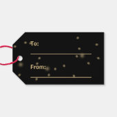 Happy Easter Gold Disco Ball Cadeaulabel (Achterkant Horizontaal)