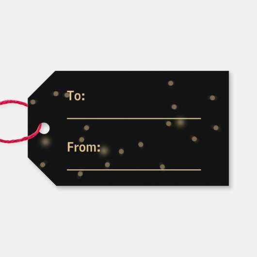 Happy Easter Gold Disco Ball Cadeaulabel (Achterkant Horizontaal)