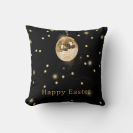 Happy Easter Gold Disco Ball Kussen