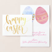 Happy Easter Gold Foil Kaart (Display)