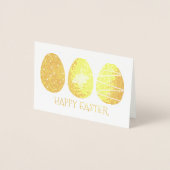 Happy Easter Golden Egg Hunt Chocolate Eggs Folie Kaarten (Voorkant)