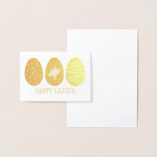 Happy Easter Golden Egg Hunt Chocolate Eggs Folie Kaarten (Display)