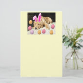Happy Easter Golden Retriever Briefpapier (Staand voorkant)