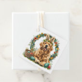 Happy Easter Golden Retriever Dog Bunny Ears Bedankjes Labels (In situ)