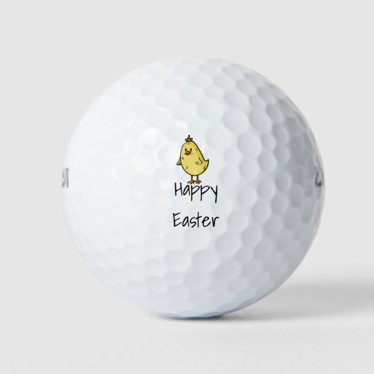 Happy Easter Golf Balls Golfballen (Voorkant)