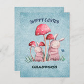 Happy Easter Grandson Briefkaart (Voorkant / Achterkant)