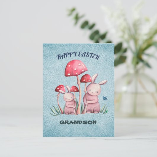 Happy Easter Grandson Briefkaart (Staand voorkant)