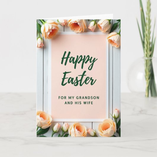 Happy Easter Grandson Wife Card Kaart (Voorkant)