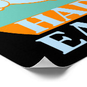 HAPPY EASTER grappig cadeauidee voor esoster Poster (Hoek)