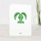 Happy Easter Grappige Bunny cartoon Feestdagen Kaart (Achterkant)