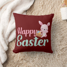 HAPPY EASTER grappige essterbunny egghunt Kussen